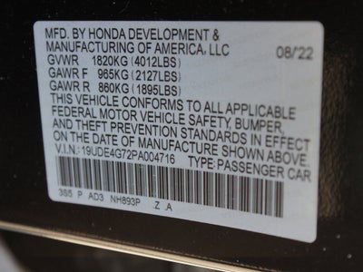 2023 Acura Integra w/A-Spec Technology Package