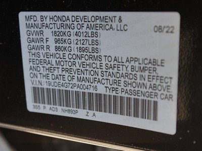 2023 Acura Integra w/A-Spec Technology Package
