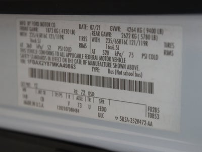 2021 Ford Transit Passenger Wagon XLT