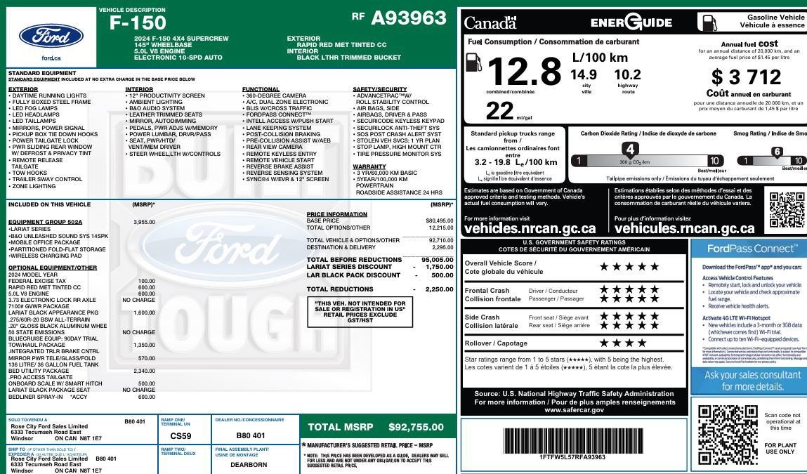 2024 Ford F-150 LARIAT