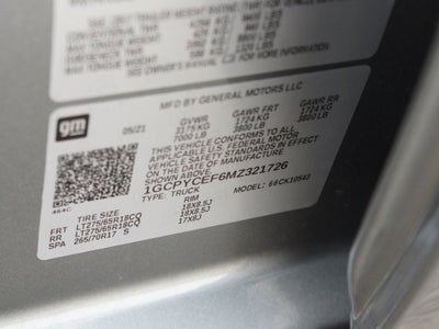 2021 Chevrolet Silverado 1500 Custom Trail Boss