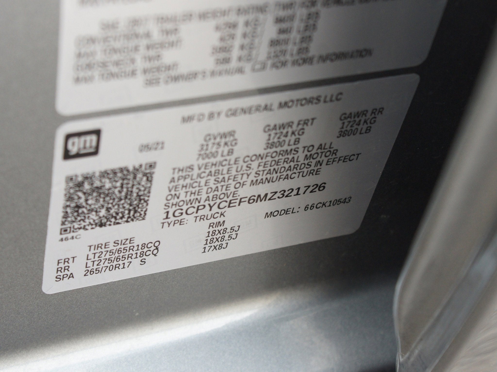 2021 Chevrolet Silverado 1500 Custom Trail Boss