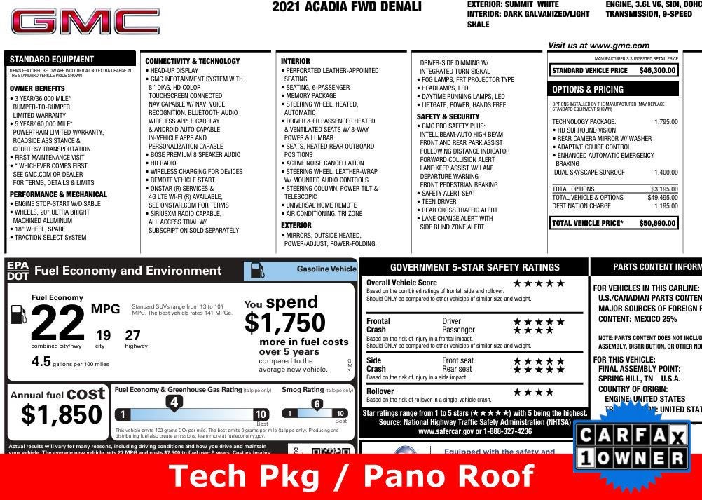 2021 GMC Acadia Denali