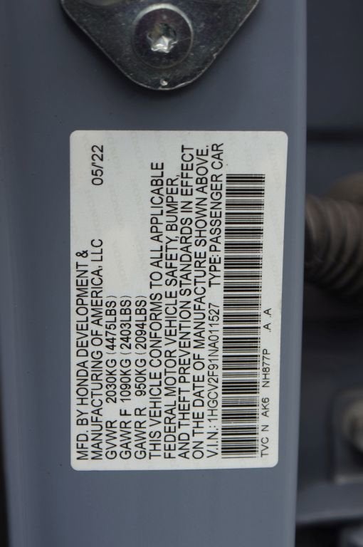 2022 Honda Accord Sedan Touring
