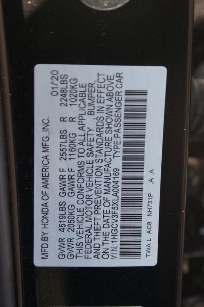 2020 Honda Accord Hybrid EX-L