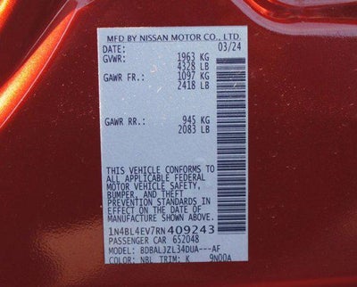 2024 Nissan Altima 2.5 SL