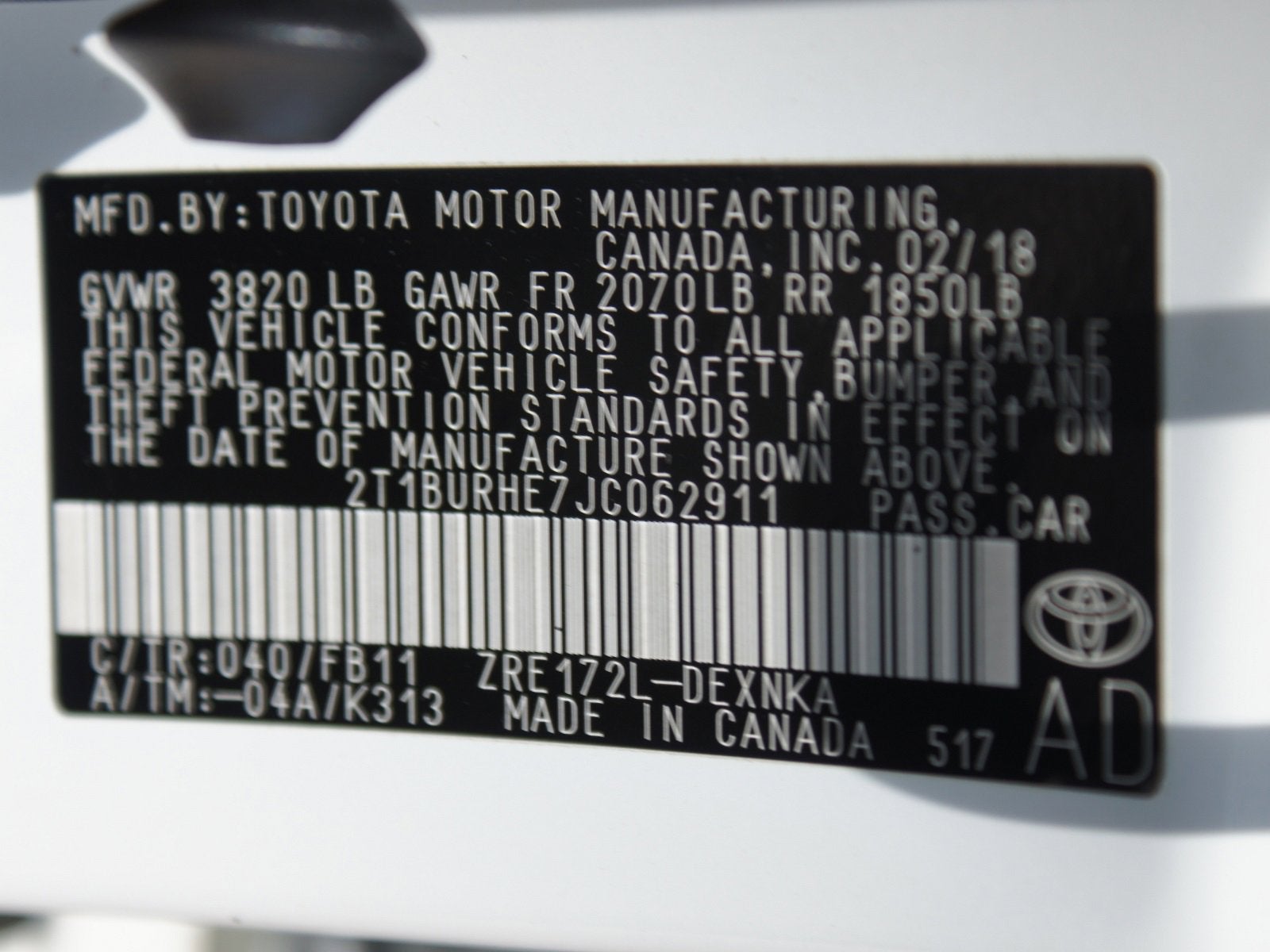 2018 Toyota Corolla LE