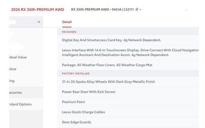 2026 Lexus RX RX 350h Premium