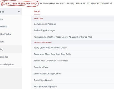 2026 Lexus RX RX 350h Premium+