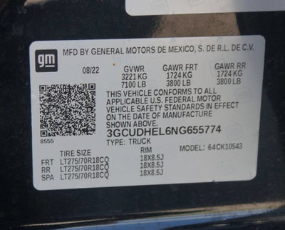 2022 Chevrolet Silverado 1500 ZR2