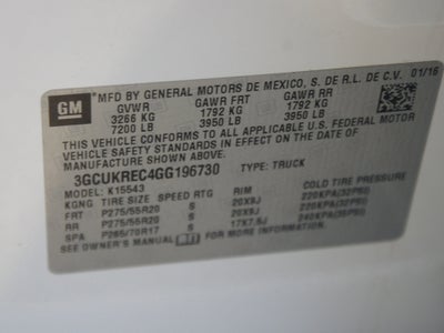 2016 Chevrolet Silverado 1500 LT