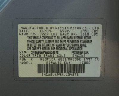 2010 Nissan Sentra 2.0 S