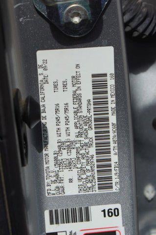 2022 Toyota Tacoma 4WD SR