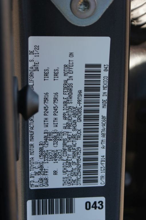 2023 Toyota Tacoma 4WD SR