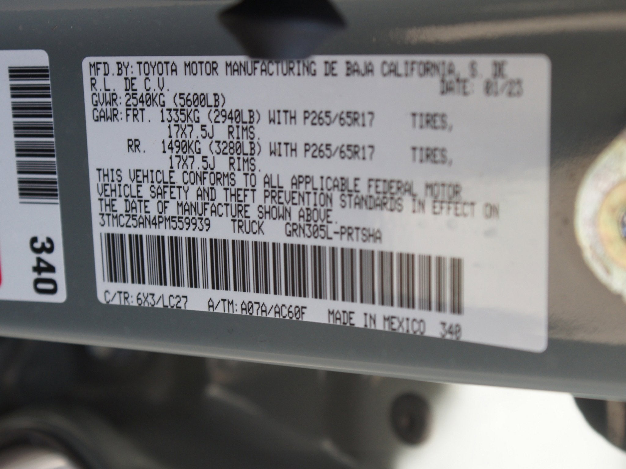 2023 Toyota Tacoma 4WD TRD Sport