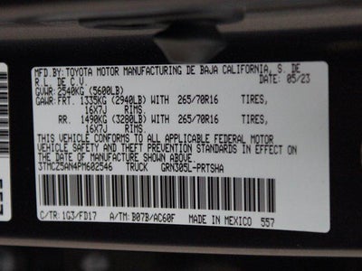 2023 Toyota Tacoma 4WD TRD Off Road