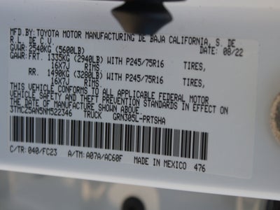 2022 Toyota Tacoma 4WD SR5