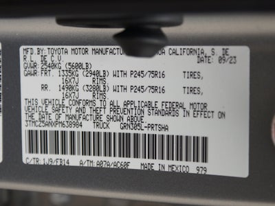 2023 Toyota Tacoma 4WD SR