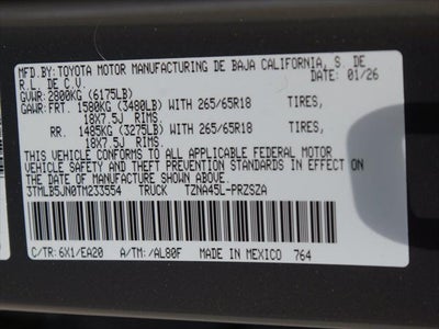 2026 Toyota Tacoma 4WD Base