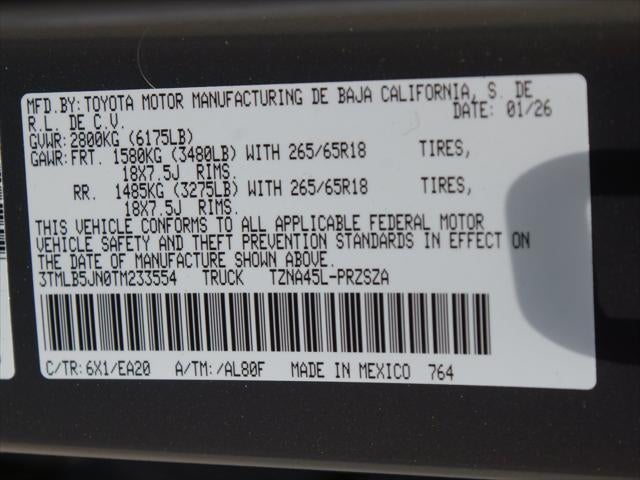 2026 Toyota Tacoma 4WD Base