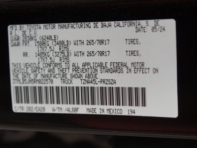 2024 Toyota Tacoma 4WD TRD Off Road