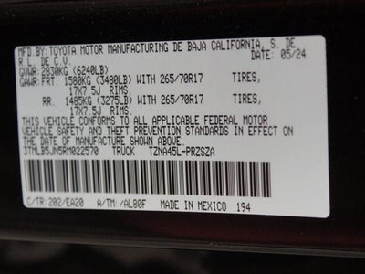 2024 Toyota Tacoma 4WD TRD Off Road