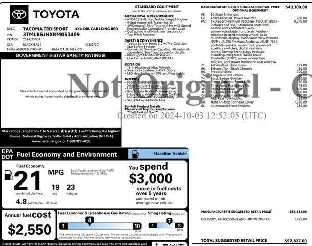 2024 Toyota Tacoma 4WD TRD Sport