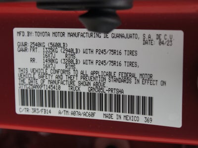 2023 Toyota Tacoma 4WD SR