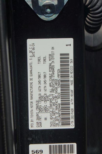 2024 Toyota Tacoma 4WD SR