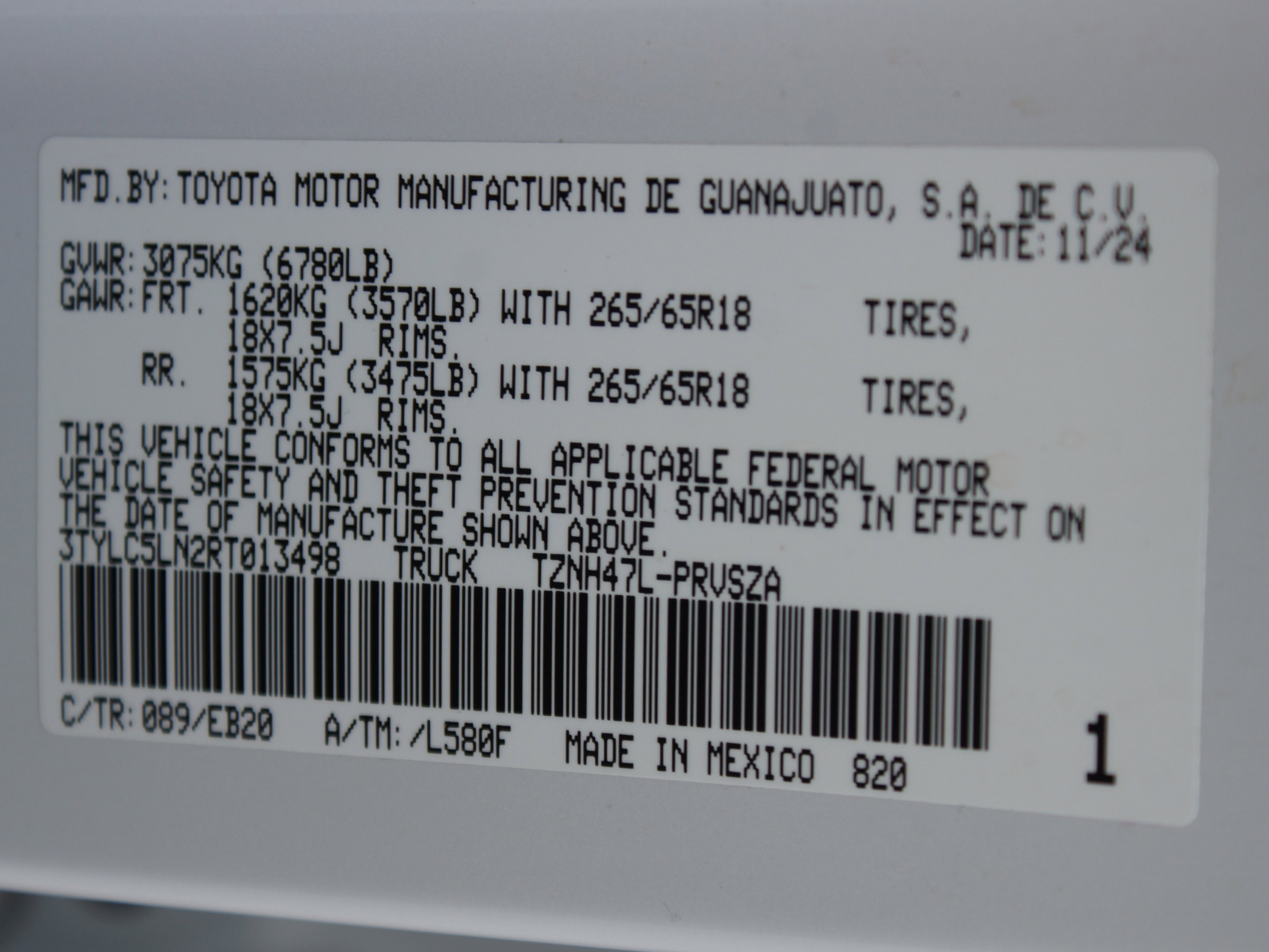 2024 Toyota Tacoma 4WD Limited Hybrid