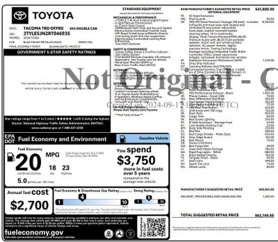 2024 Toyota Tacoma 4WD TRD Off Road