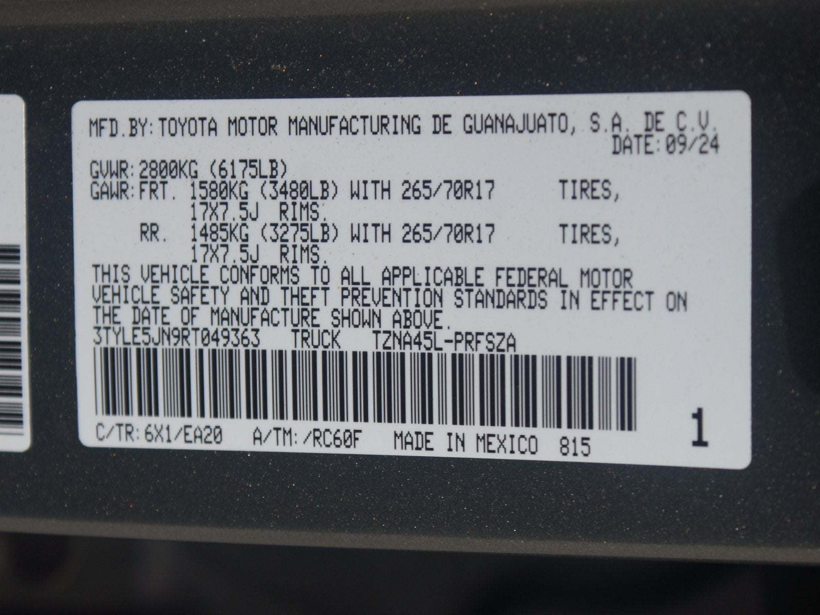 2024 Toyota Tacoma 4WD TRD Off Road