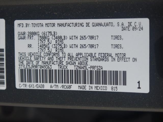 2024 Toyota Tacoma 4WD TRD Off Road