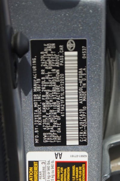 2020 Toyota Avalon Hybrid XLE