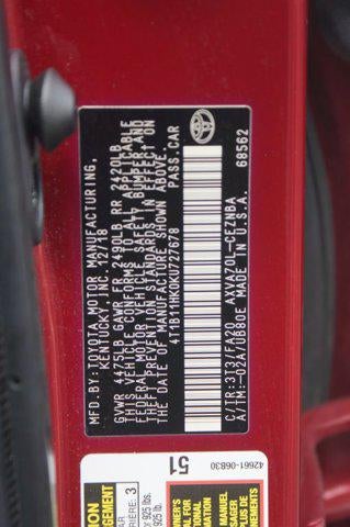 2019 Toyota Camry LE