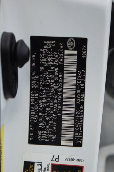 2017 Toyota Camry SE