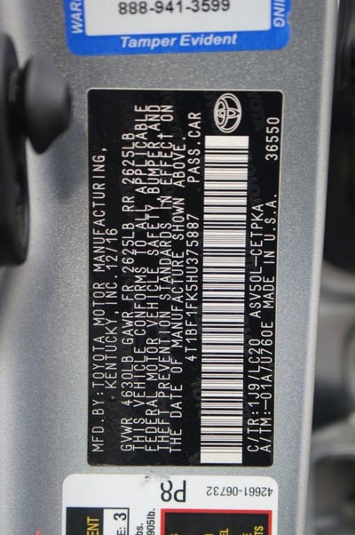 2017 Toyota Camry XSE