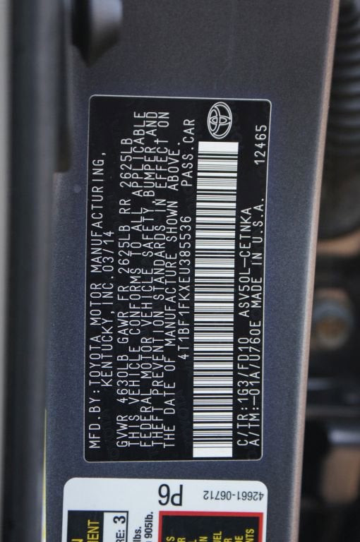 2014 Toyota Camry LE