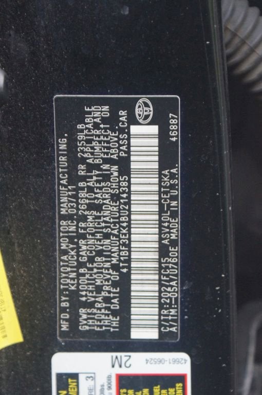 2011 Toyota Camry SE