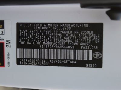2010 Toyota Camry SE
