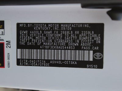 2010 Toyota Camry SE