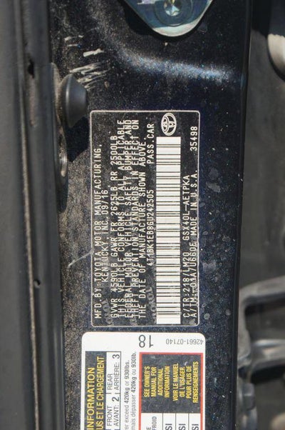 2016 Toyota Avalon Limited