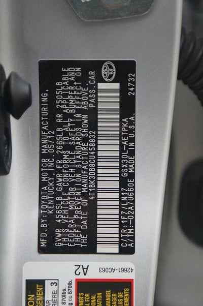 2012 Toyota Avalon Limited