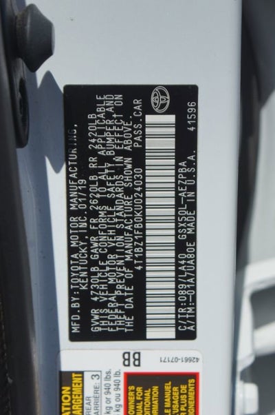 2019 Toyota Avalon Limited