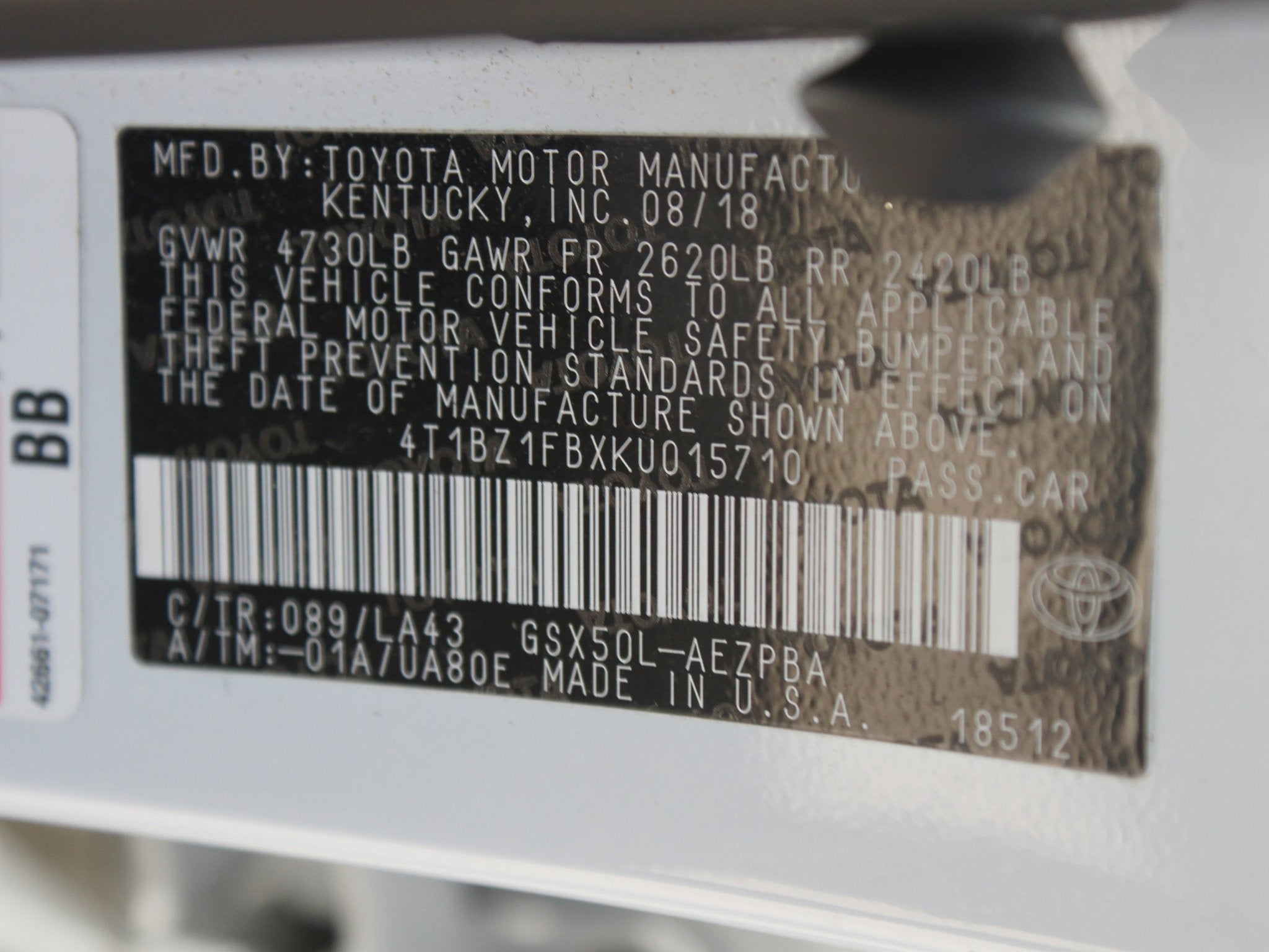 2019 Toyota Avalon Limited