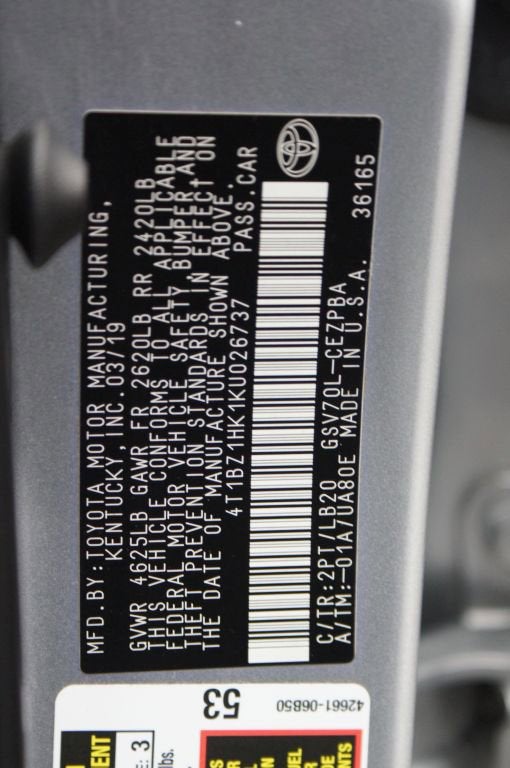 2019 Toyota Camry XSE V6