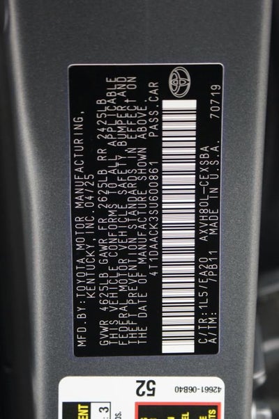 2025 Toyota Camry SE