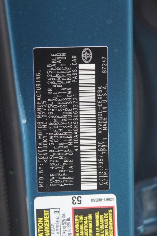 2025 Toyota Camry XSE
