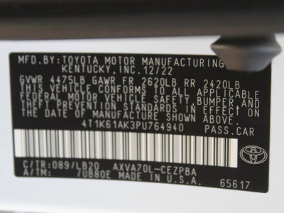 2023 Toyota Camry XSE