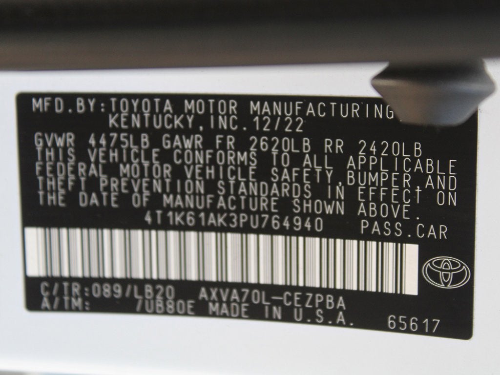 2023 Toyota Camry XSE